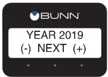 BUNN YEAR 2019 (-) NEXT (+)