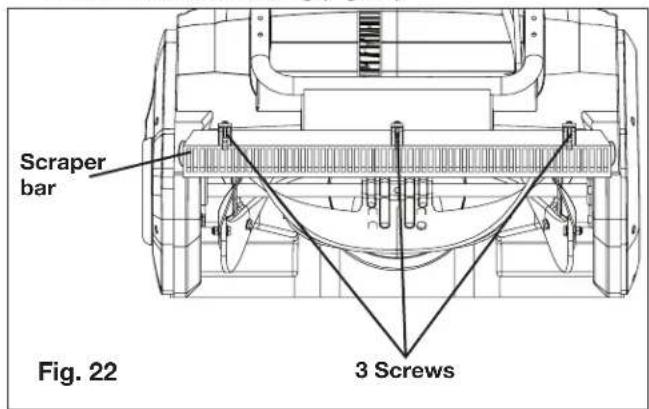 Scraper bar 3 Screws Fig. 22