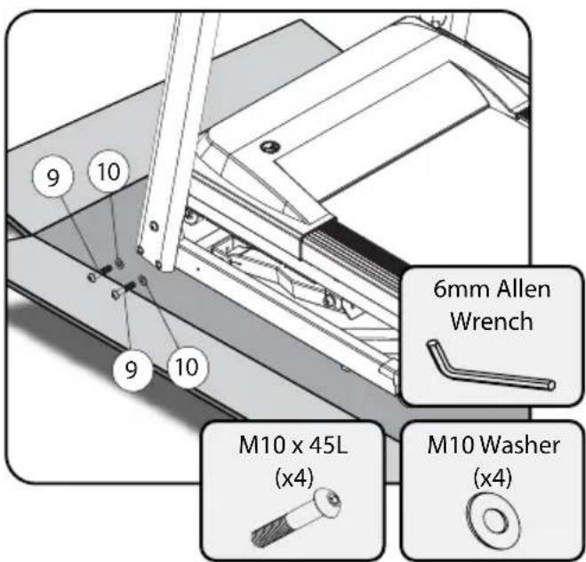 6mm Allen Wrench M10 x 45L (x4) M10 Washer (x4)