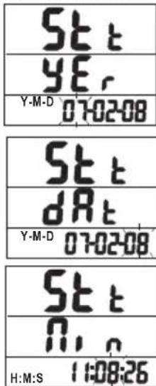 St t yE, Y-M-D 07-02-08 St t dRt Y-M-D 07-02-08 St t N, n H:M:S 11:08:26