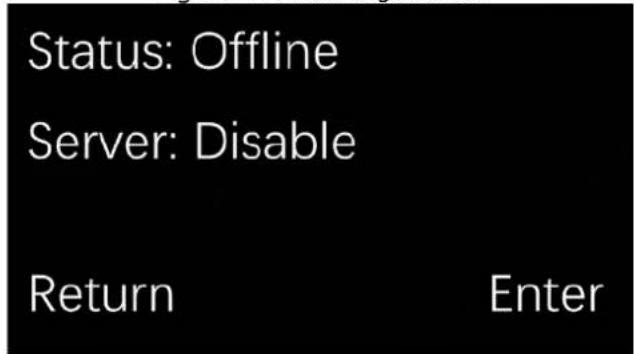 Status: Offline Server: Disable Return Enter