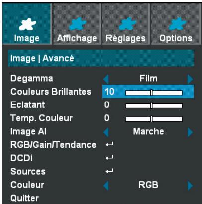 OPTOMA HD72i - Image | Avancé - 1