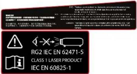 Barco F70-4K8 - Safety symbols - 9