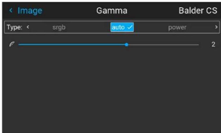 Image Gamma Balder CS Type: < srgb auto power > 2