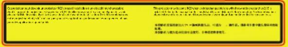 Barco F70-4K8 - Safety symbols - 4