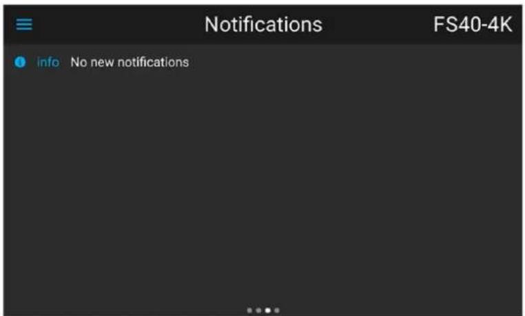 Notifications FS40-4K info No new notifications