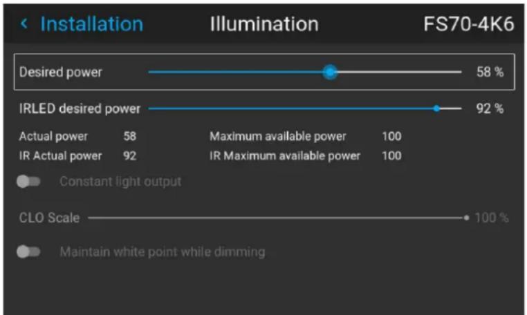 Barco F70-4K8 - How to enable IR/Night Vision. - 2