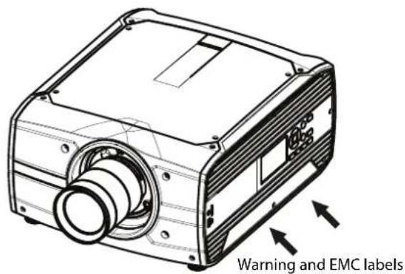 Warning and EMC labels