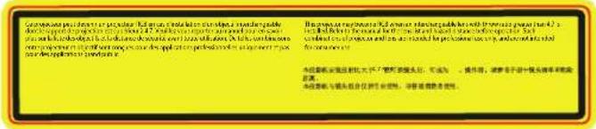 Barco F70-4K8 - Safety symbols - 6