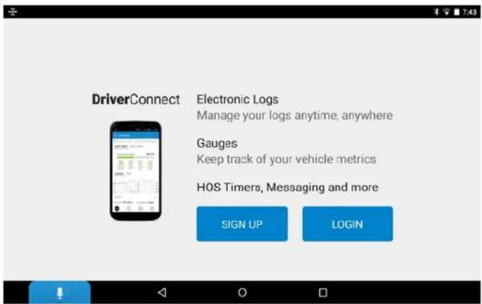 DriverConnect Electronic Logs Manage your logs anytime, anywhere Gauges Keep track of your vehicle metrics HOS Timers, Messaging and more SIGN UP LOGIN