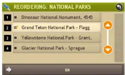 REORDERING: NATIONAL PARKS 1 ■ Dinosaur National Monument, 4545 2 ▼ Grand Teton National Park - Flagg 3 ■ Yellowstone National Park - Grant, 4 ■ Glacier National Park - Sprague