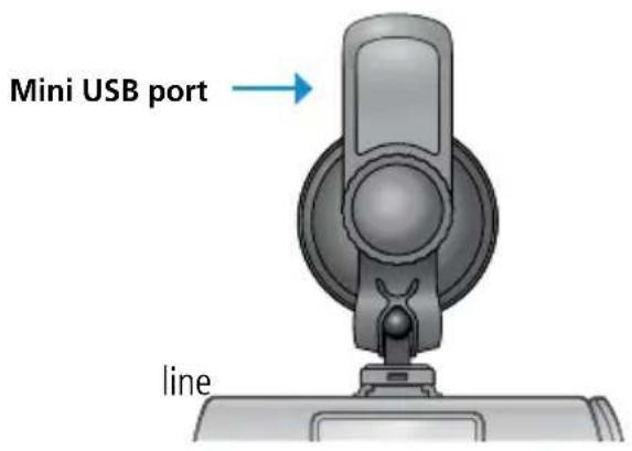 Mini USB port line