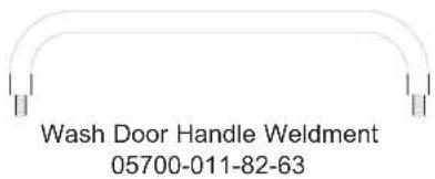 Wash Door Handle Weldment 05700-011-82-63