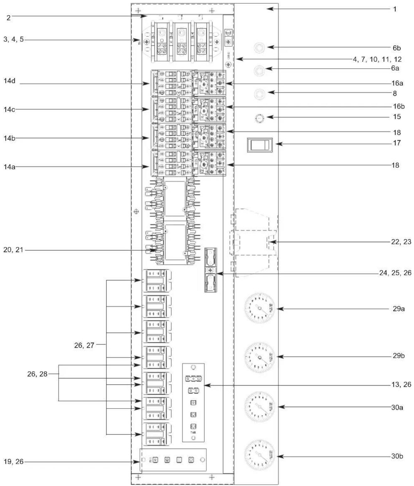 2 3, 4, 5 14d 14c 14b 14a 20, 21 26, 27 26, 28 19, 26 + - E + - 1 6b 4, 7, 10, 11, 12 6a 16a 8 16b 15 18 17 18 22, 23 24, 25, 26 29a 29b 13, 26 30a 30b