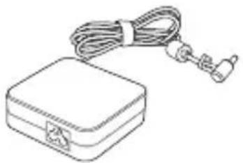 Line drawing of a rectangular device with a coiled cable and connector, no text or symbols present.