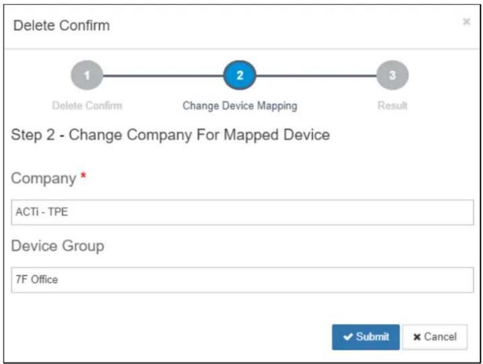 ACTi LACS3000 - Delete Device Groups - 2