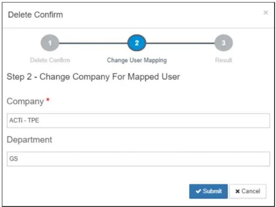 ACTi LACS3000 - Delete User Department Groups - 3