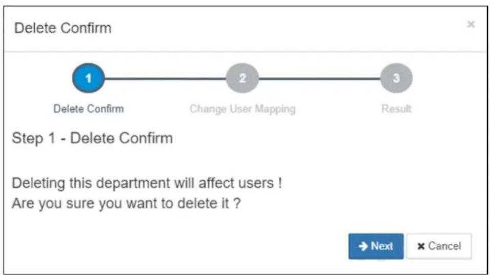 ACTi LACS3000 - Delete User Department Groups - 2