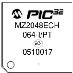 PIC32 MZ2048ECH 064-I/PT e3 0510017