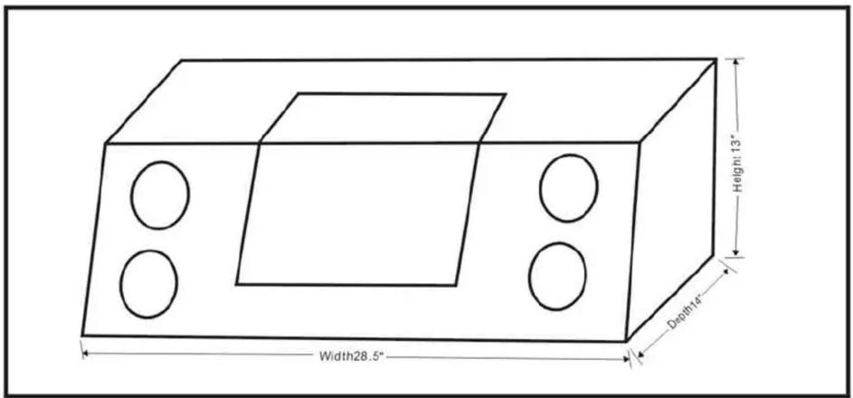 Width28.5" Height: 13" Depth: 4"