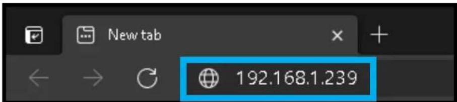 New tab 192.168.1.239