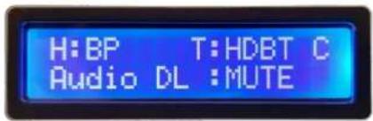 H:BP T:HDBT C Audio DL :MUTE