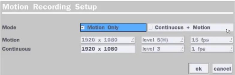 Speco Technologies D8VN - 4-3. Setup - Record Mode - 2