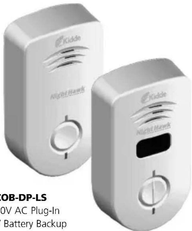 Kidde Night Hawk Kidde Night Hawk OB-DP-LS 0V AC Plug-In Battery Backup