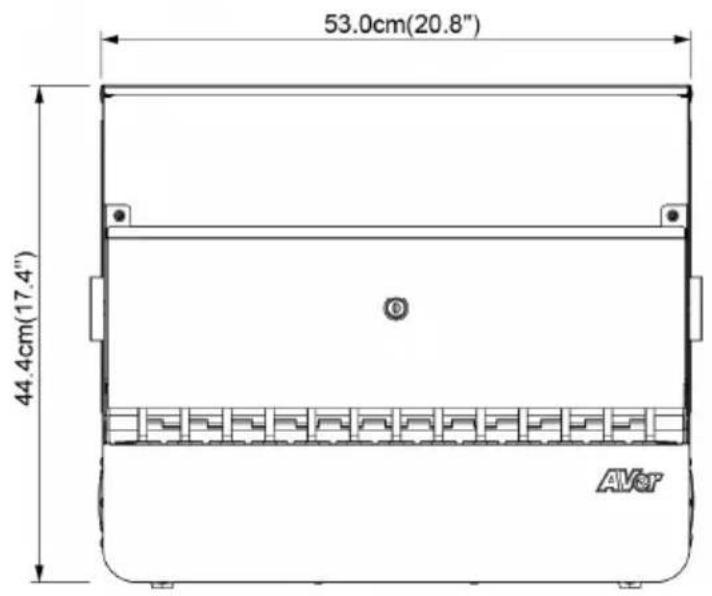 53.0cm(20.8") 44.4cm(17.4") AVcr