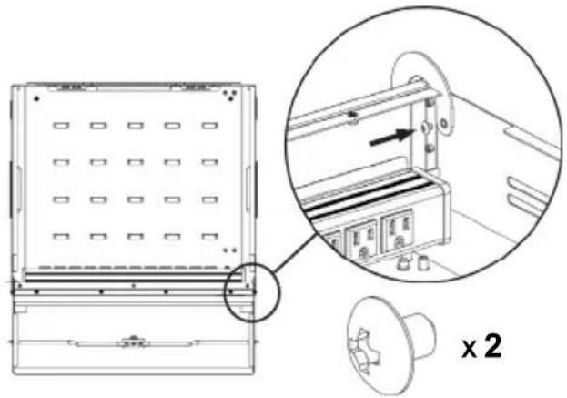 AVer E12 - Step 1: Install door lock cover (Optional) - 2