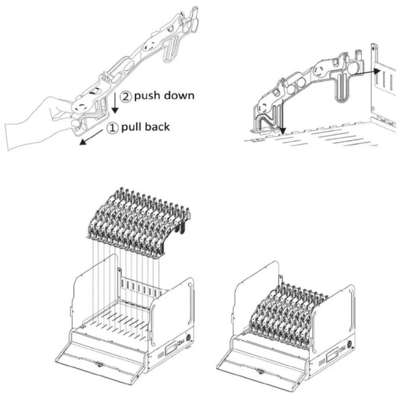 AVer E12 - Step 5: Insert dividers into the slots on the shelf - 1
