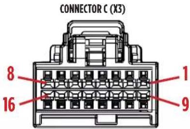CONNECTOR C (X3) 8 16 9