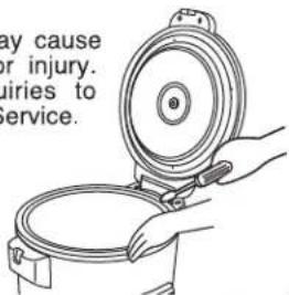 may cause or injury. quiries to service.