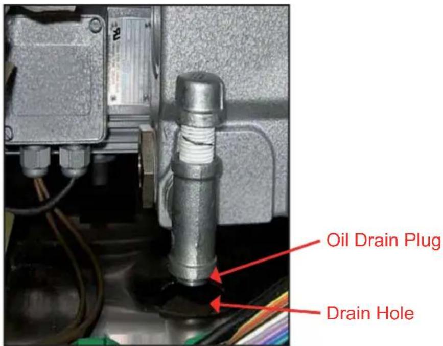Oil Drain Plug Drain Hole