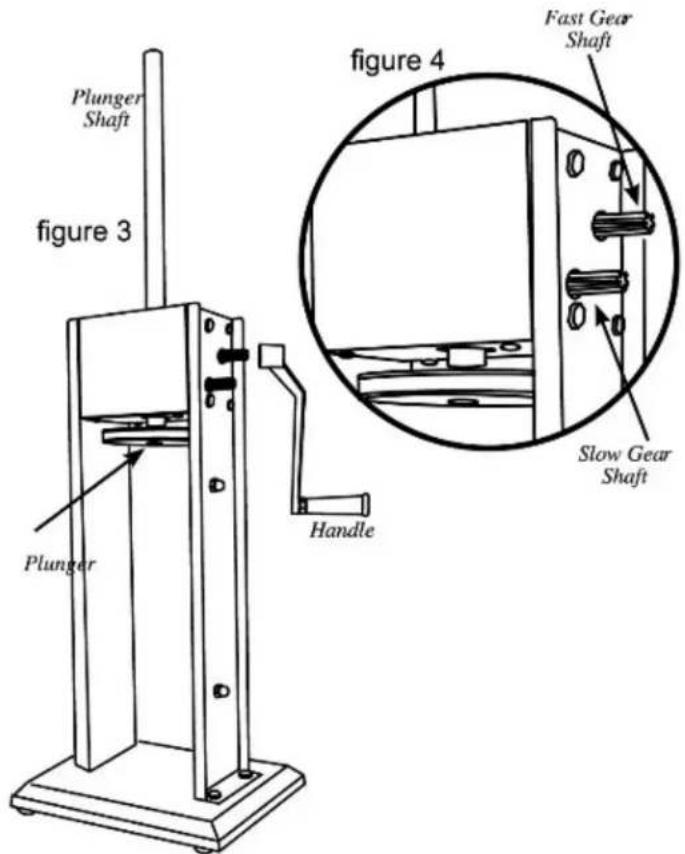 Plunger Shaft figure 3 Plunger Handle Figure 4 Fast Gear Shaft Slow Gear Shaft