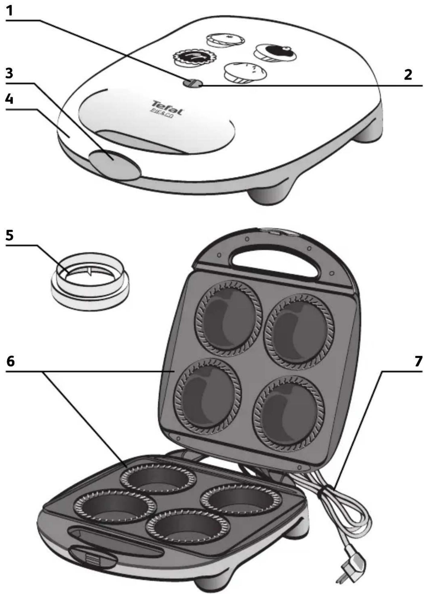 TEFAL Pie & Co SM2225 - 1
