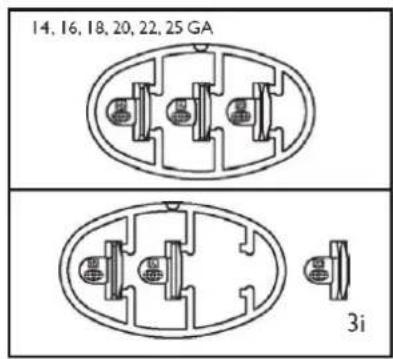14, 16, 18, 20, 22, 25 GA 3i