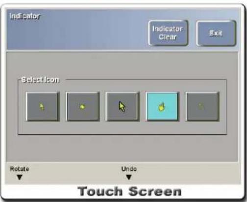 Indicator Indicator Clear Exit Select Icon Rotate Undo Touch Screen