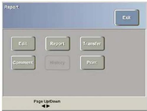 Report Exit Edit Report Transfer Comment History Print Page Up/Down