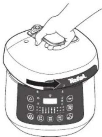 TEFAL CY3501 - 當壓力調節器不再冒出蒸氣後,才能打開鍋蓋。 - 1