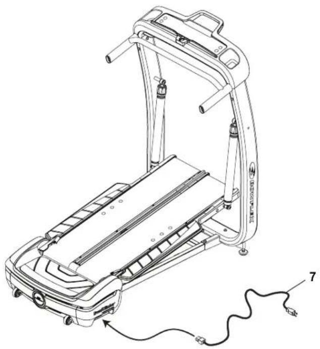 BOWFLEX TreadClimber TC10 - Connect Power Cord to Treadle Assembly - 1