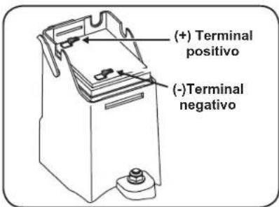 (+) Terminal positivo (-)Terminal negativo