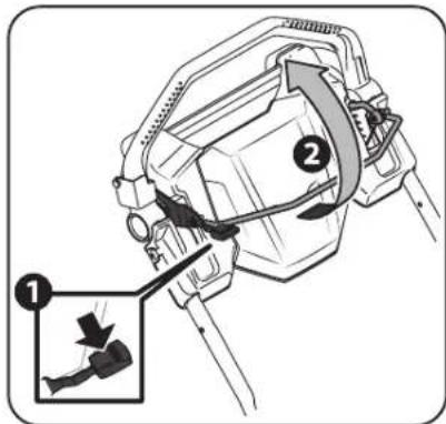 Diagram showing a mechanical device with labeled parts and an inset detail showing a gear mechanism.