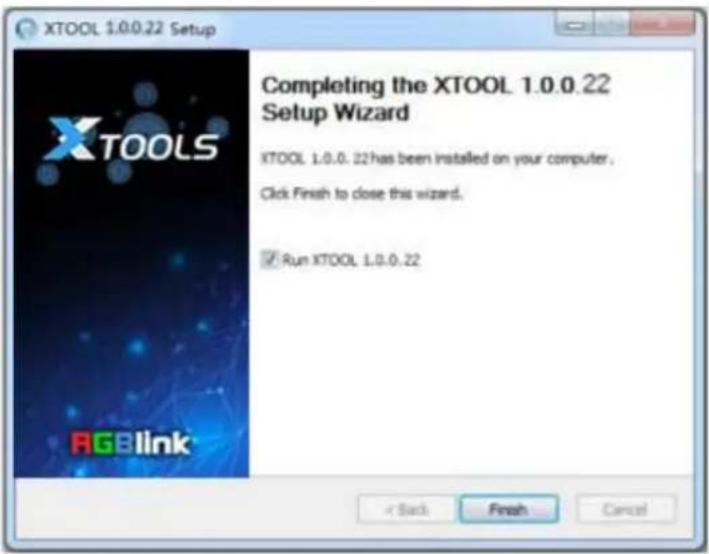 XTOOL 1.0.0.22 Setup Completing the XTOOL 1.0.0.22 Setup Wizard XTOOL 1.0.0.22 has been installed on your computer. Click Finish to close this wizard. ✓ Run XTOOL 1.0.0.22 × Back Finish Cancel