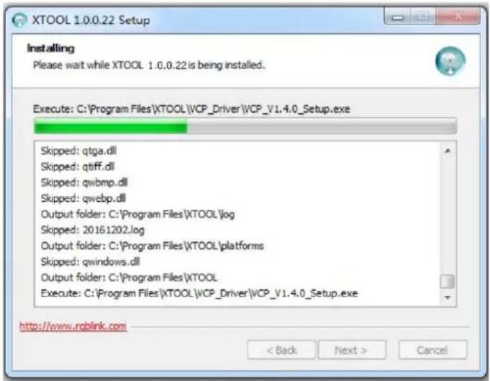 XTOOL 1.0.0.22 Setup Installing Please wait while XTOOL 1.0.0.22 is being installed. Execute: C:\Program Files\XTOOL\VCP_Driver\VCP_V1.4.0_Setup.exe Skipped: qtga.dll Skipped: qtff.dll Skipped: qwbmp.dll Skipped: qwebp.dll Output folder: C:\Program Files\XTOOL\log Skipped: 20161202.log Output folder: C:\Program Files\XTOOL\platforms Skipped: qwindows.dll Output folder: C:\Program Files\XTOOL Execute: C:\Program Files\XTOOL\VCP_Driver\VCP_V1.4.0_Setup.exe http://www.rqblink.com < Back Next > Cancel