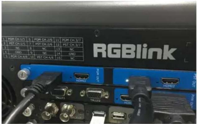 RGBlink PGM CH 1/5 0 PGM CH 2/6 11 PGM CH 3/7 PST CH 1/5 7 PST CH 2/6 12 PST CH 3/7 NC NC NC 13 NC GND 9 NC 14 GND PGM CH 4/8 10 PST CH 4/8 15 NC