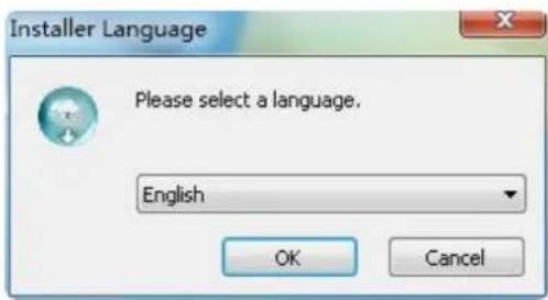Installer Language Please select a language. English OK Cancel