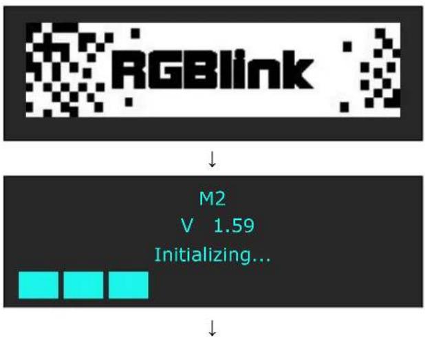 RGBlink ↓ M2 V 1.59 Initializing... ↓