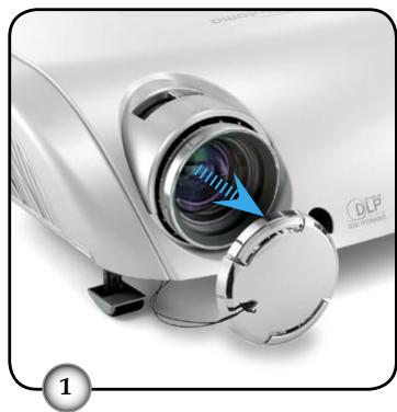 OPTOMA HD800XLV - Mise sous tension du projecteur - 2
