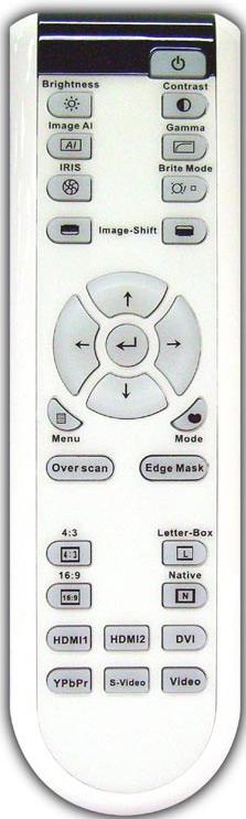 Brightness Image Ai AIRIS Image-Shift Contrast Gamma Brite Mode Menu Mode Over scan Edge Mask 4:3 Letter-Box 4:3 Native 16:9 HDMI1 HDMI2 DVI YPbPr s-Video Video